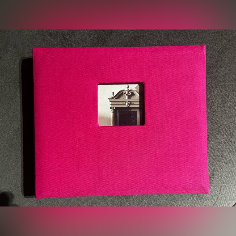 Hot pink scrapbook with refill pack